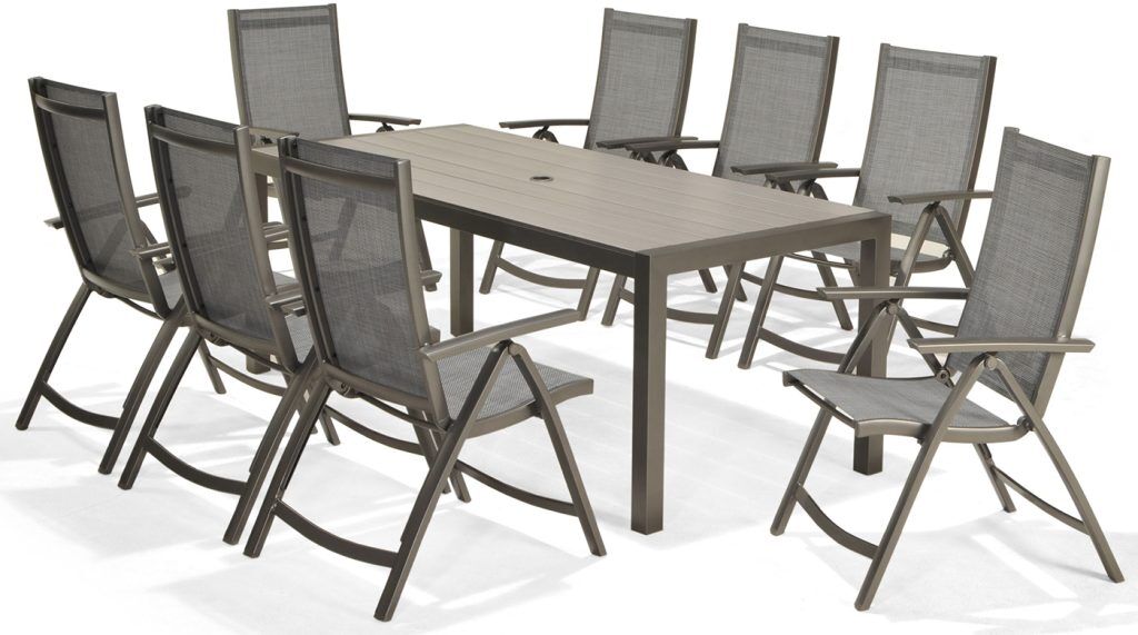 LifestyleGarden Solana 8 Multi-Position Seat Dining Set