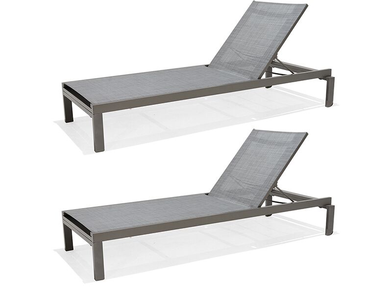 LifestyleGarden 2 Solana stacking Sun Loungers