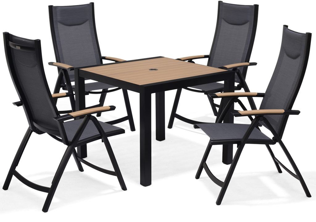 LifestyleGarden Panama 4 Seat Reclining Dining Set - Weathernet